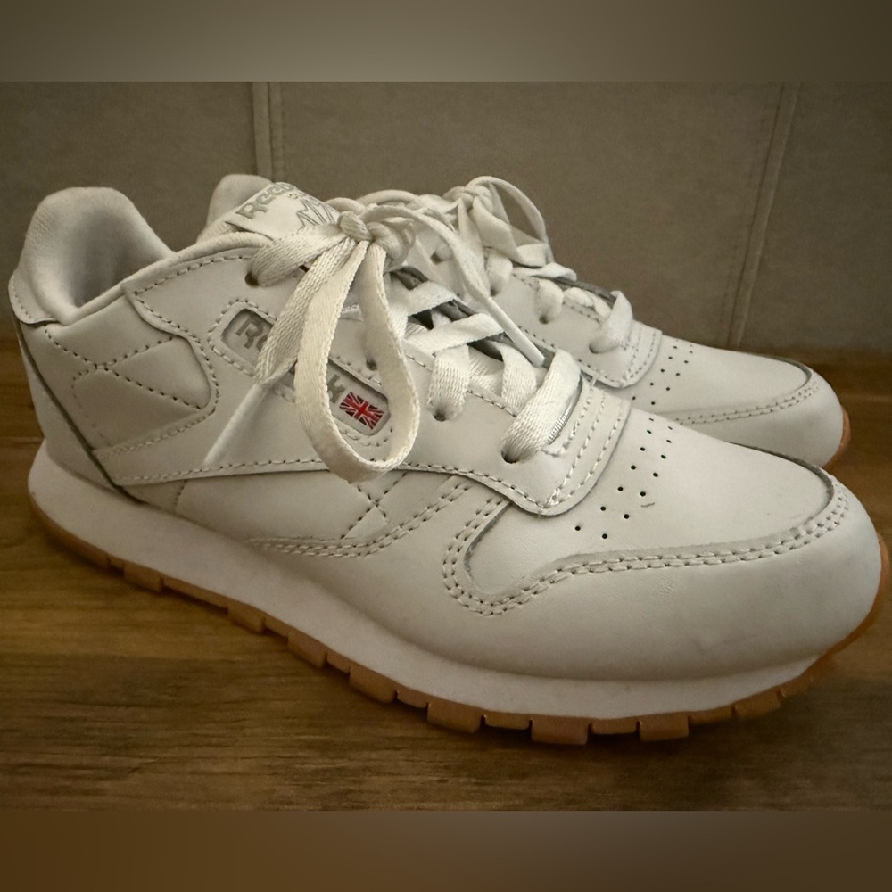 Classic white leather Reeboks.